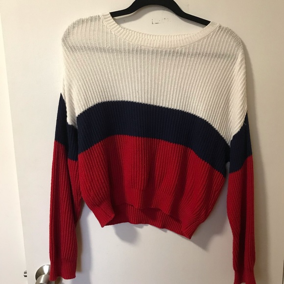 Multi coloured cropped sweater - Picture 3 of 3